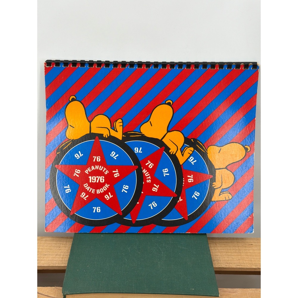Vintage‎ 1976 Peanuts Date Book Snoopy Charlie Brown Calendar Determined Prod